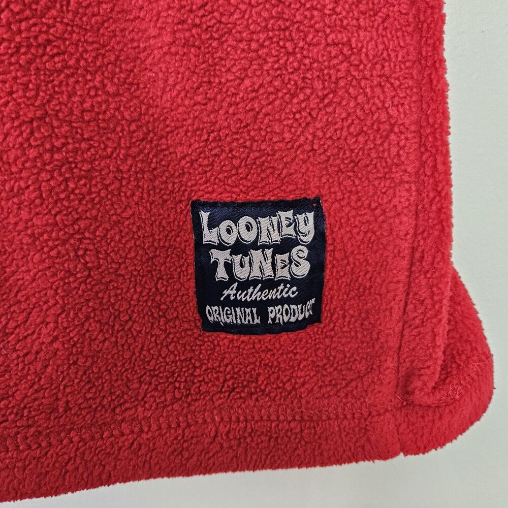 Looney Tunes Sylvester Red Hooded Fleece Sweatshirt STRESSES OUT Hoodie 1X - Picture 8 of 11